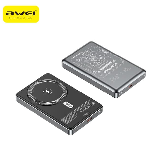 Powerbank Awei PA-31 10000mAh indukcyjny MagSafe szary