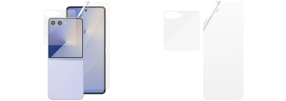 Zestaw ochronny PanzerGlass FlipFoldFlex 2w1 Szkło Classic Fit + Folia Ultra-Wide Fit TPU do Samsung Galaxy Flip7