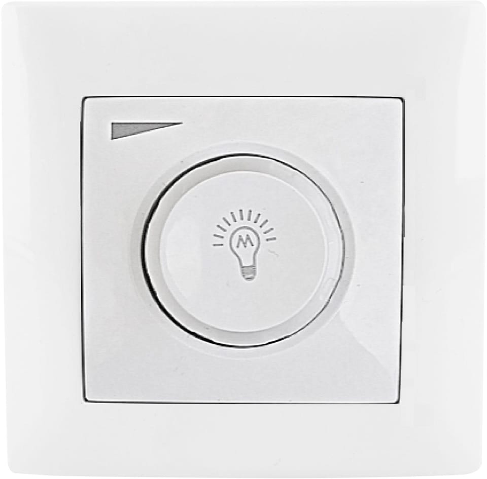 Wesa Ściemniacz obrotowy regulator LED 600W biały LC-36-A
