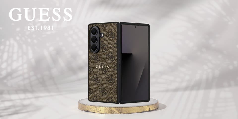 Etui Guess 4G Classic MagSafe do Samsung Galaxy Z Fold7 brązowy