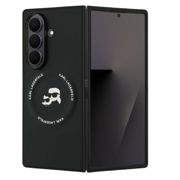 Etui Karl Lagerfeld Karl&Choupette Logo  MagSafe do Samsung Galaxy Z Fold7 czarny
