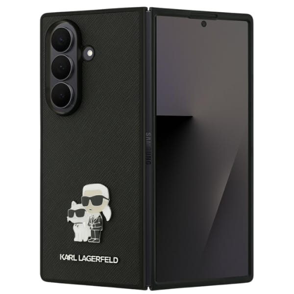 Etui Karl Lagerfeld Saffiano             Karl&Choupette Pin do Samsung Galaxy Z Fold7 czarny
