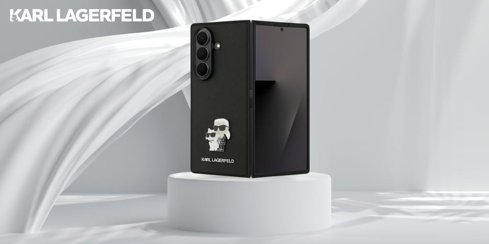 Etui Karl Lagerfeld Saffiano             Karl&Choupette Pin do Samsung Galaxy Z Fold7 czarny