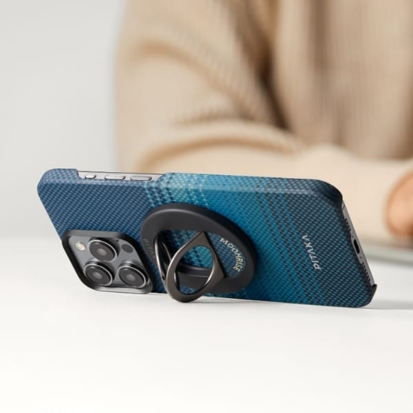 Uchwyt magnetyczny PITAKA MagEZ Grip 3   MagSafe do telefonu moonrise