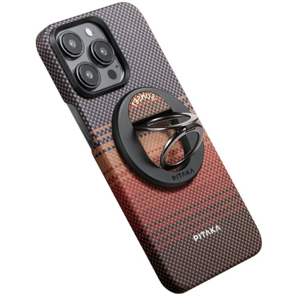 Uchwyt magnetyczny PITAKA MagEZ Grip 3   MagSafe do telefonu sunset