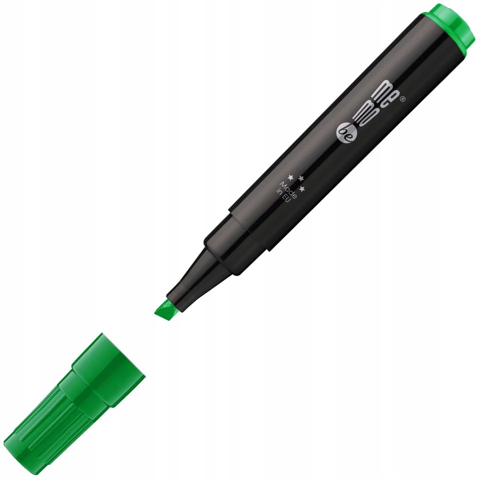 Marker permanentny M201 końcówka ścięta 1-4mm zielony MM201-04 MEMOBE