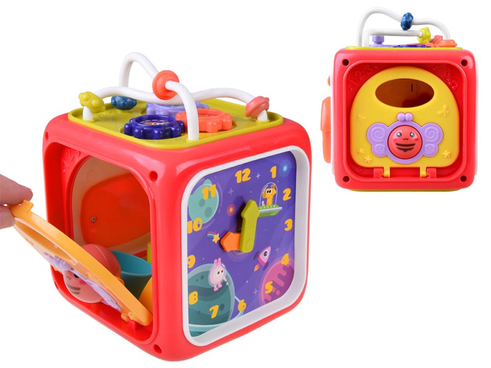 Kostka interaktywna edukacyjna pianinko przeplatanka sorter ZA4275 RO