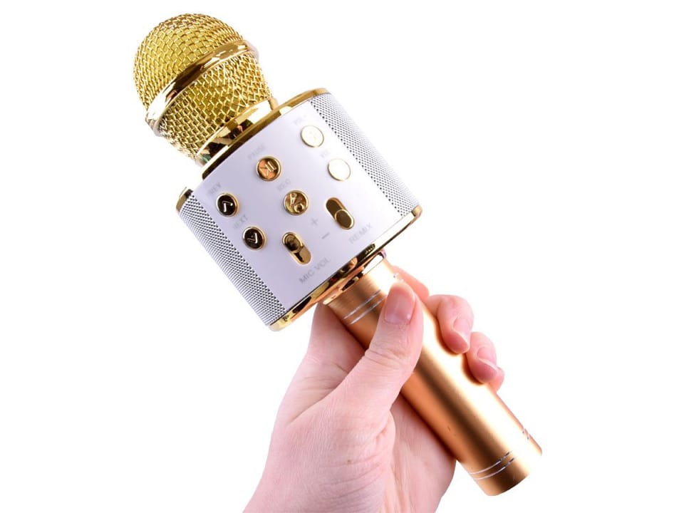Mikrofon bezprzewodowy karaoke głośnik modulacja głosu bluetooth IN0136