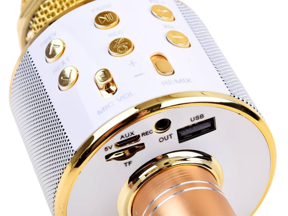 Mikrofon bezprzewodowy karaoke głośnik modulacja głosu bluetooth IN0136