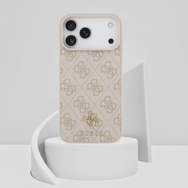 Etui Guess 4G Small 4G and Classic       MagSafe do iPhone 17 Pro Max różowy