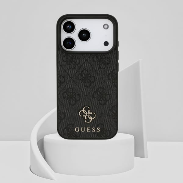 Etui Guess 4G Small Classic Logo MagSafe do iPhone 17 Pro czarny