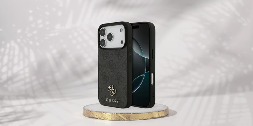 Etui Guess 4G Small Classic Logo MagSafe do iPhone 17 Pro czarny