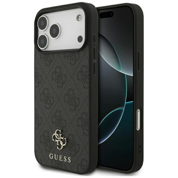 Etui Guess 4G Small Classic Logo MagSafe do iPhone 17 Pro Max czarny