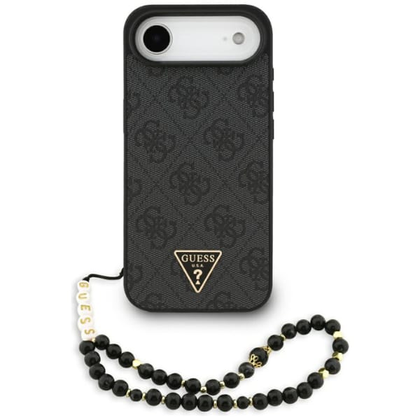 Etui Guess 4G Strap Triangle Logo        MagSafe do iPhone 17 Air czarny