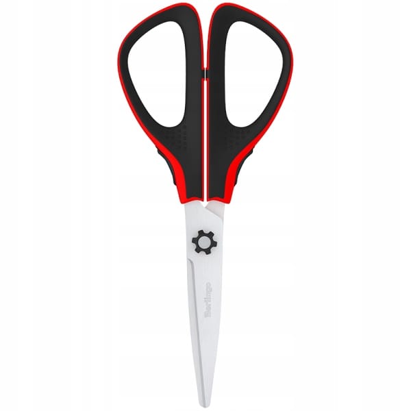 Nożyczki 17,5cm Easycut 300 soft grip czerwone 326316 BERLINGO