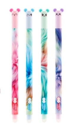 Długopis wymazywalny USZAKI FLUFFY HA 4120 01UF-3 HAPPY COLOR
