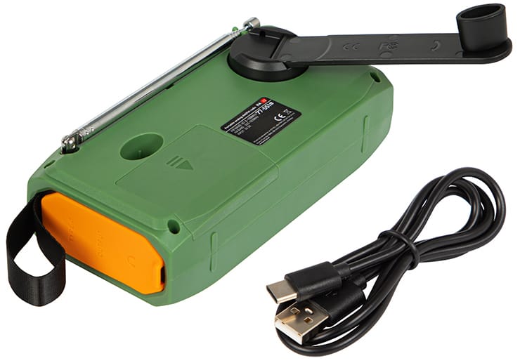 Radio AM, FM zasilanie solarnie lub korbką. Powerbank, latarka. Blow RA13