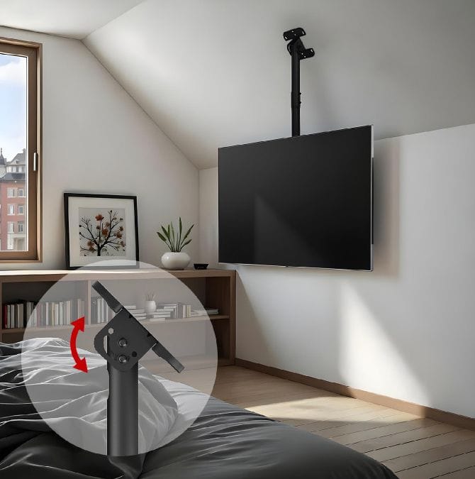 Uchwyt sufitowy dla TV, 43-86", max VESA 600x400, do 60kg MC-112 B