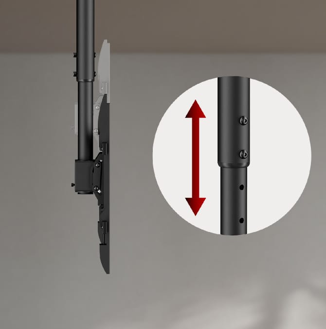 Uchwyt sufitowy dla TV, 43-86", max VESA 600x400, do 60kg MC-112 B