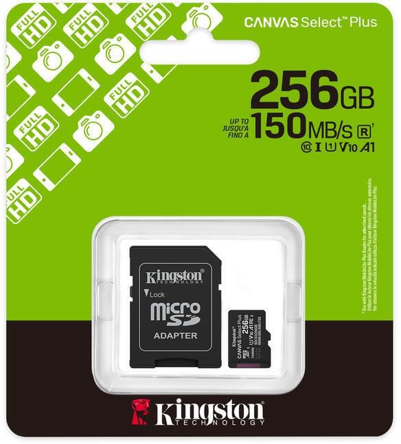 Karta pamięci KINGSTON 256 GB Adapter
