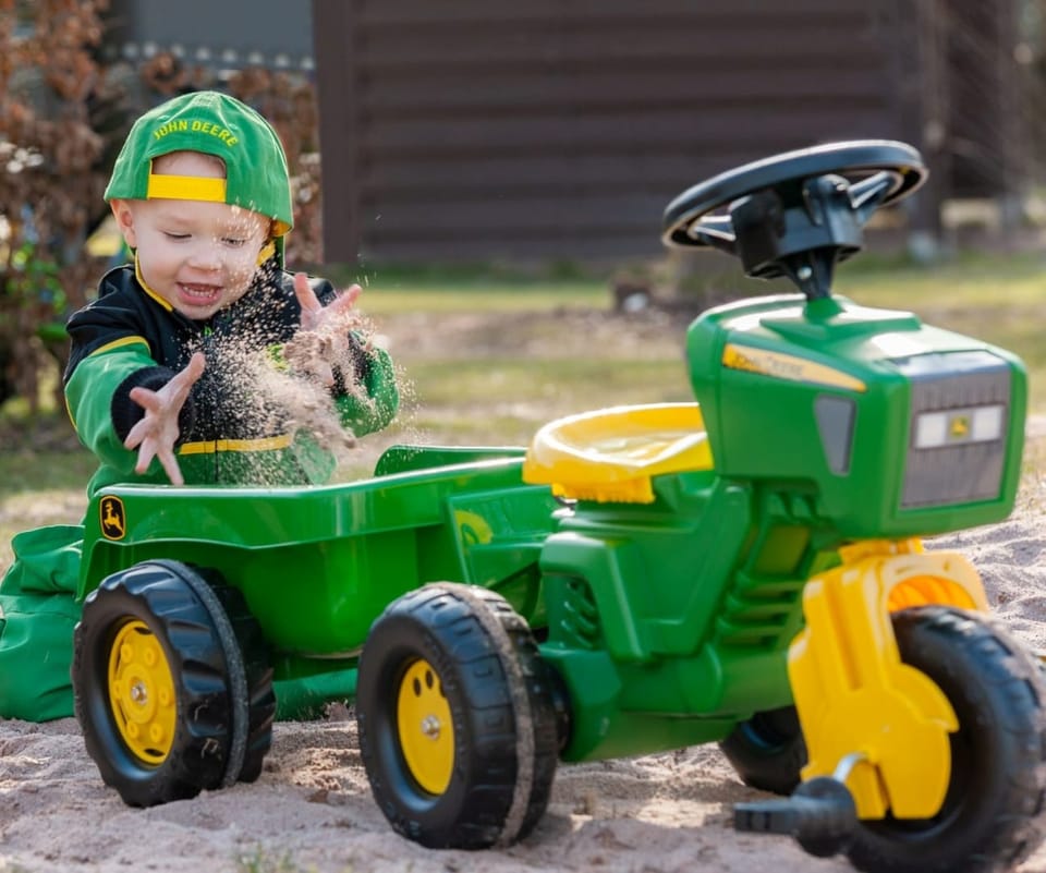 Traktor 3-Kołowy z przyczepą Rolly Toys 052769 John Deere
