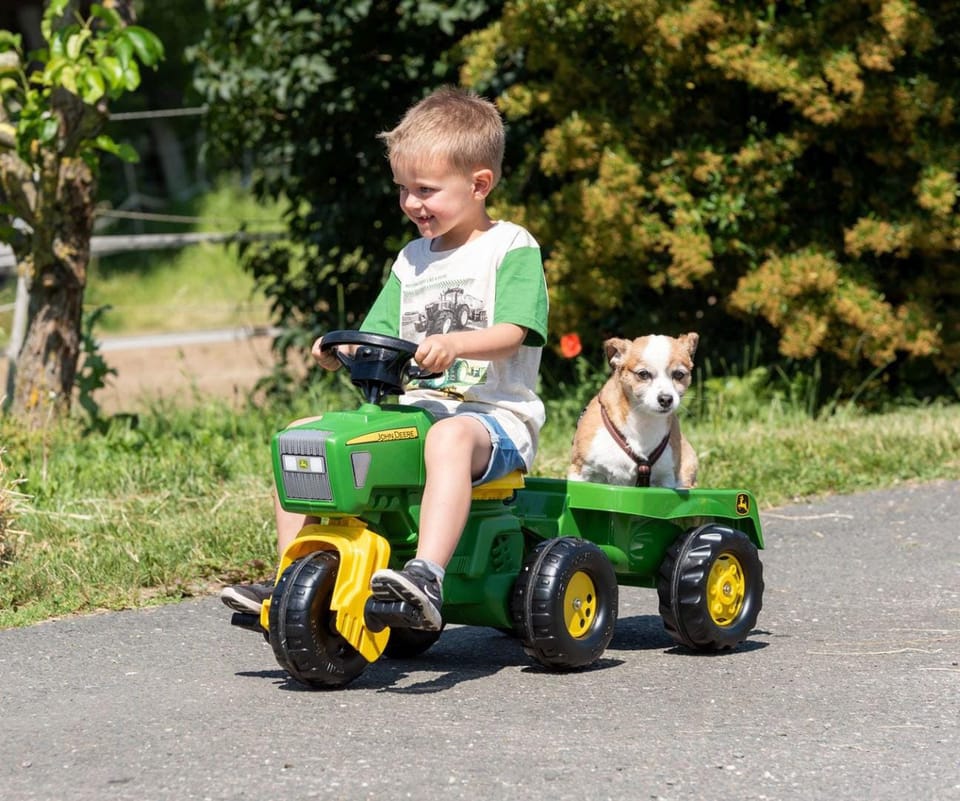 Traktor 3-Kołowy z przyczepą Rolly Toys 052769 John Deere