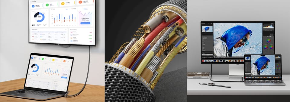 Kabel 4smarts ComboCord USB4 HDMI 240W   1.5m czarny