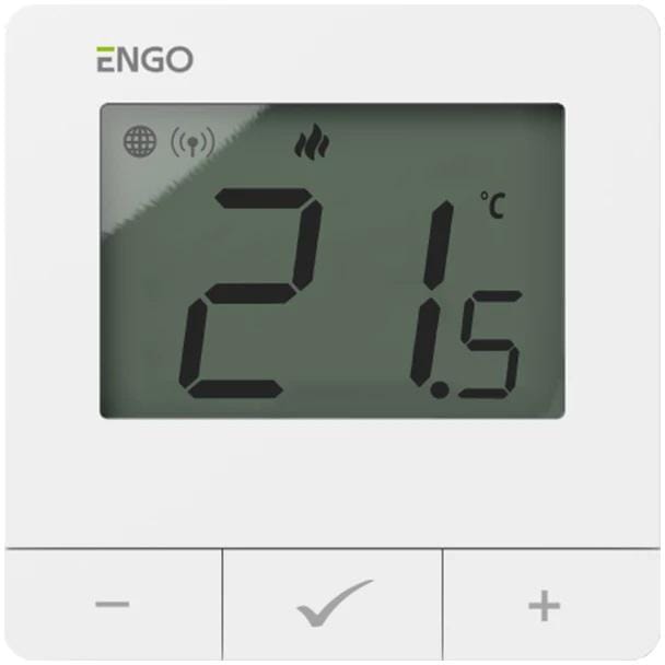 ENGO Controls E25-230W - Regulator temperatury, 230V, biały, Internetowy, natynkowy ZigBee/868MHz