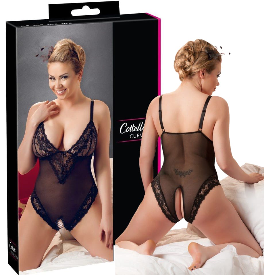 Body z rozcięciem w kroczu Cottelli XXXL