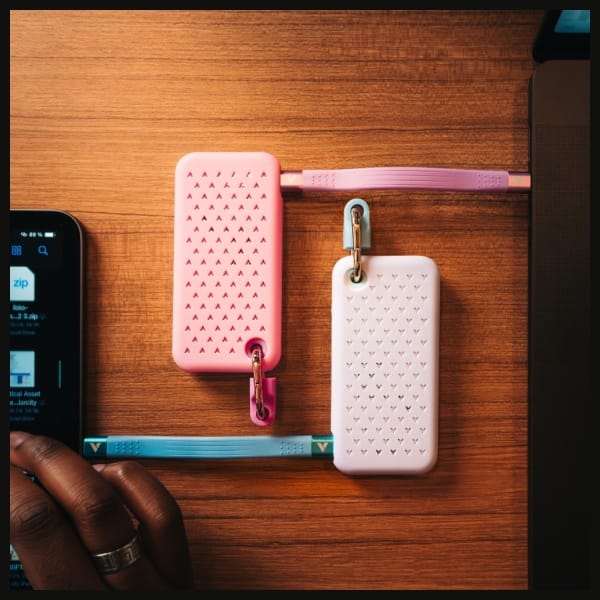 Dysk Zewnętrzny Verbatim Pocket SSD 2TB  USB-C 3.2 gen.2 biały-fioletowy 32323