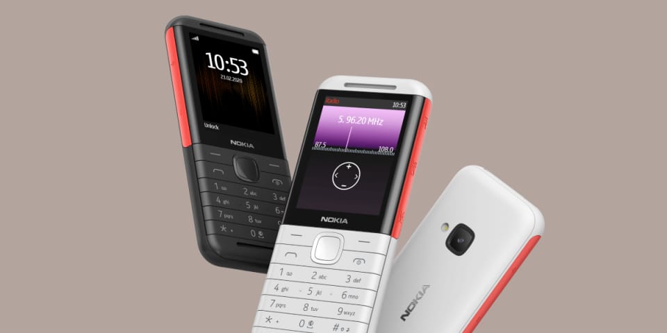 Telefon Nokia 5310 TA-1603 DS            czarno-czerwony