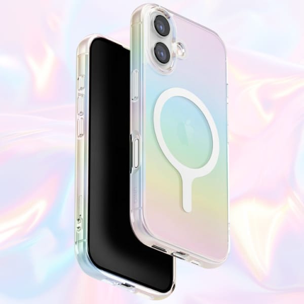 Etui UNIQ Iridescia do iPhone 17         Magclick Charging holo quartz