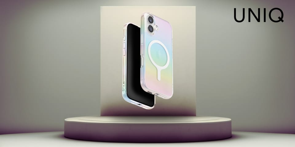 Etui UNIQ Iridescia do iPhone 17         Magclick Charging holo quartz