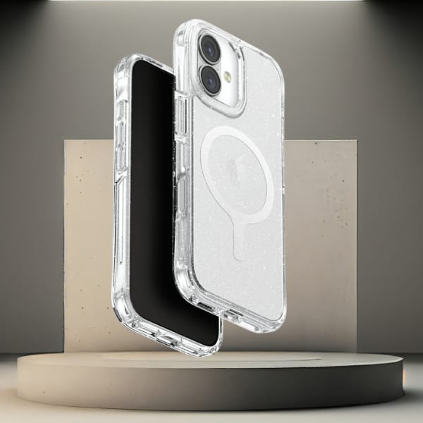 Etui UNIQ LifePro Xtreme do iPhone 17    Magclick Charging przezroczysty/brokat