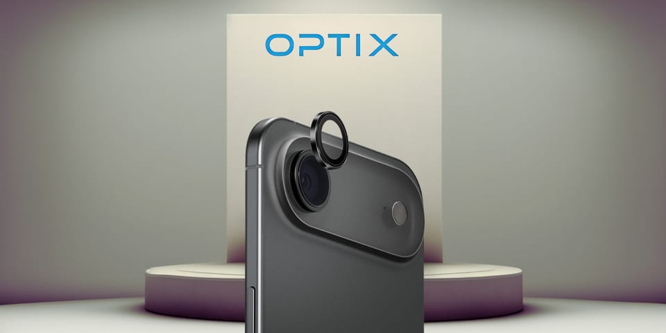 Szkło na obiektyw aparatu UNIQ Optix     Aluminium Camera Lens Protector do iPhone Air z aplikatorem czarny