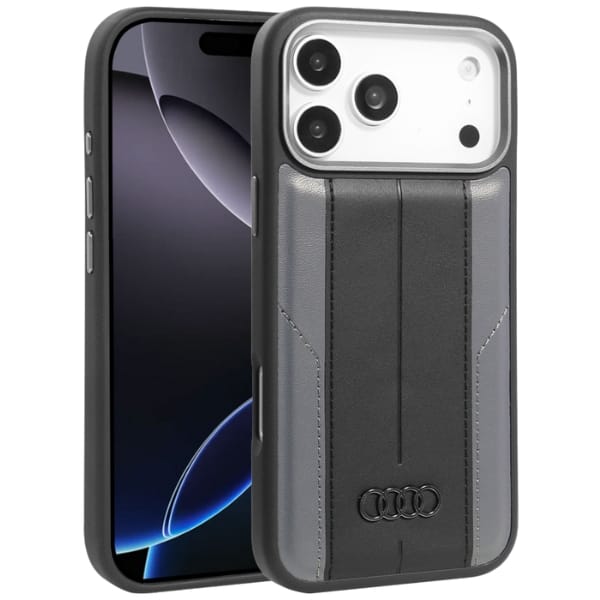 Etui Audi A6 Synthetic Leather MagSafe    do iPhone 17 Pro Max czarny