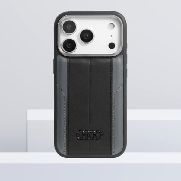 Etui Audi A6 Synthetic Leather MagSafe   do iPhone 17 Pro czarny