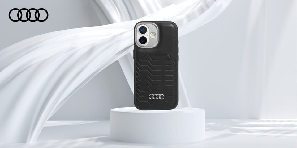 Etui Audi GT Synthetic Leather MagSafe   do iPhone 17 czarny