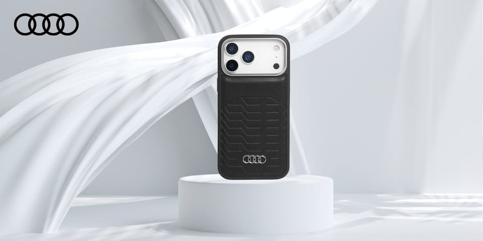 Etui Audi GT Synthetic Leather MagSafe   do iPhone 17 Pro czarny