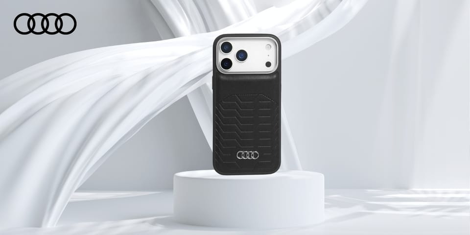 Etui Audi GT Synthetic Leather MagSafe   do iPhone 17 Pro Max czarny