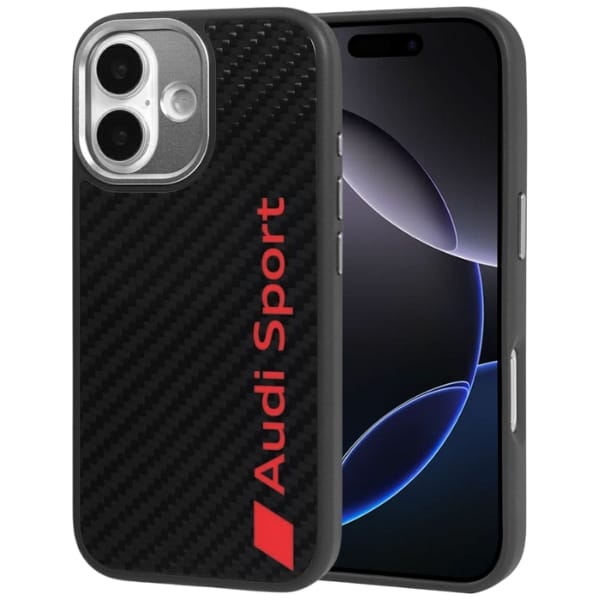 Etui Audi R8 Carbon Fiber MagSafe do     iPhone 17 czarny