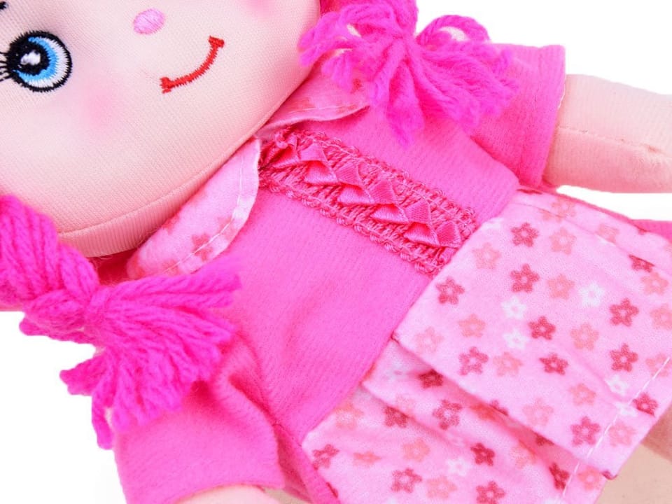 Lalka Zuzia w kapeluszu szmaciana lala 28cm szmacianka ZA2654