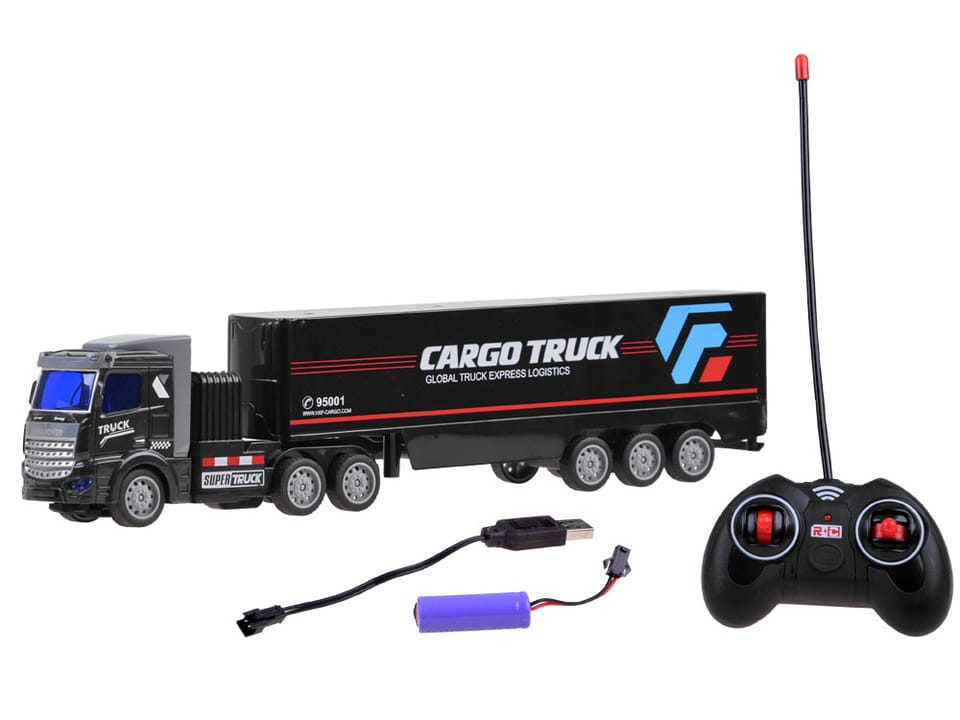 Tir z naczepą sterowany na pilota 27 MHz ciężarówka RC0566