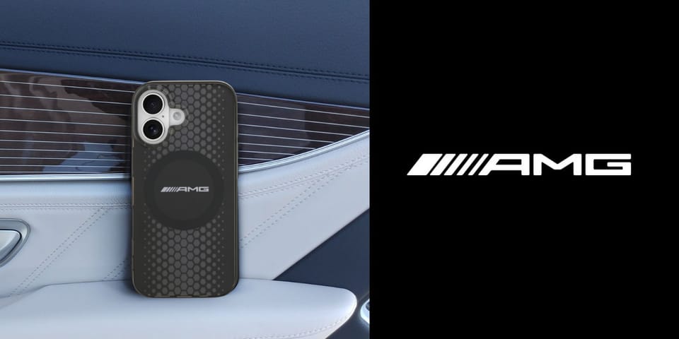 Etui AMG Double Layer Transparent        Graphics MagSafe do iPhone 17 czarny