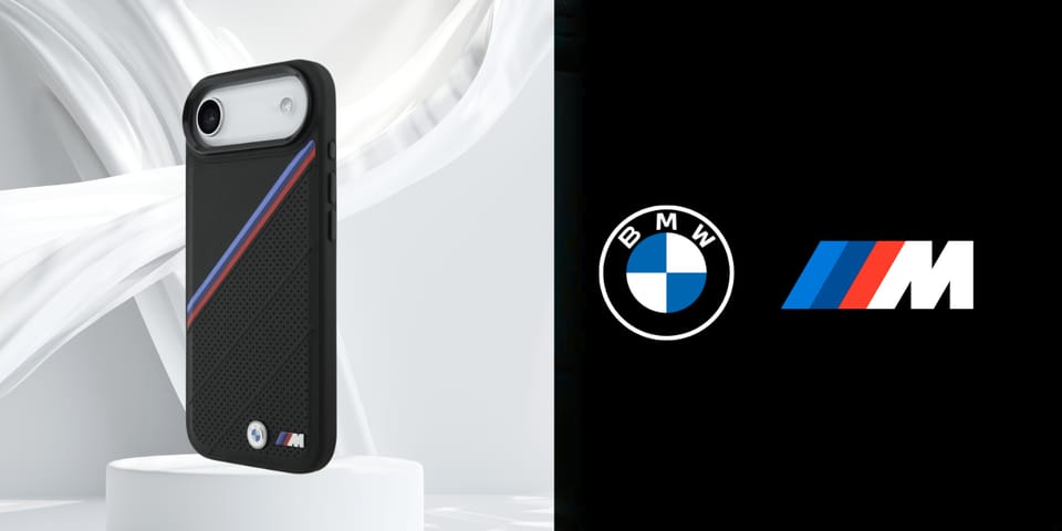 Etui BMW M Tricolor Metal Logo MagSafe   do iPhone Air czarny