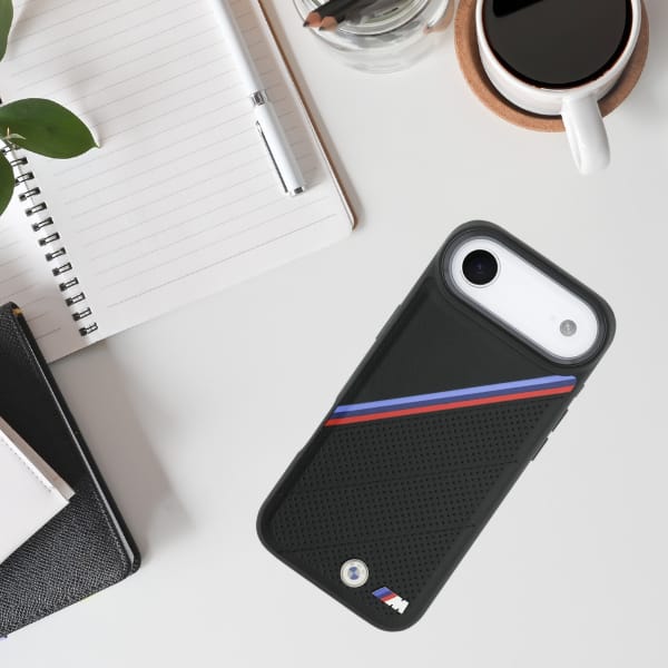 Etui BMW M Tricolor Metal Logo MagSafe   do iPhone Air czarny