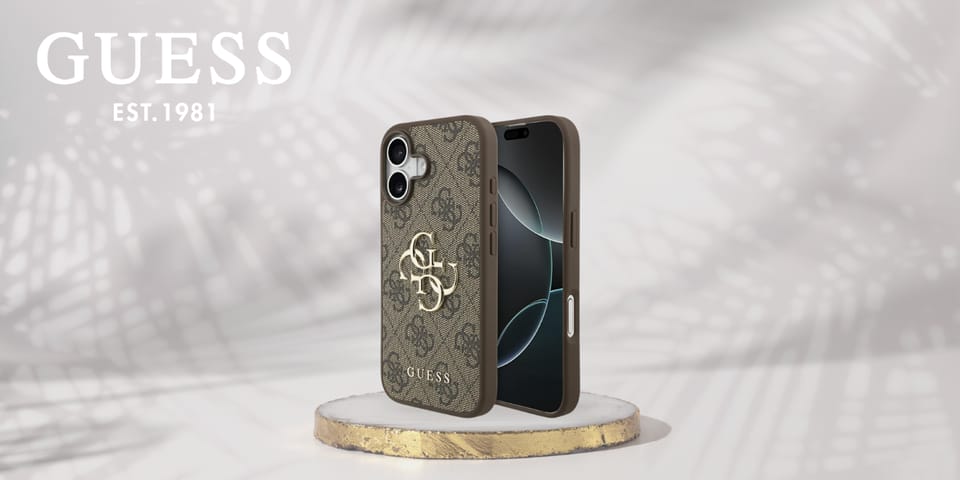 Etui Guess 4G Big Logo do iPhone 17      brązowy