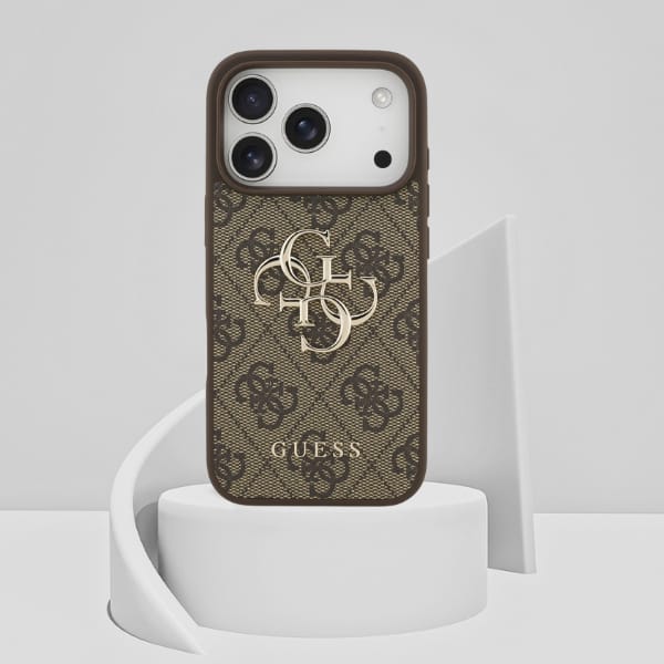 Etui Guess 4G Big Logo do iPhone 17 Pro  brązowy