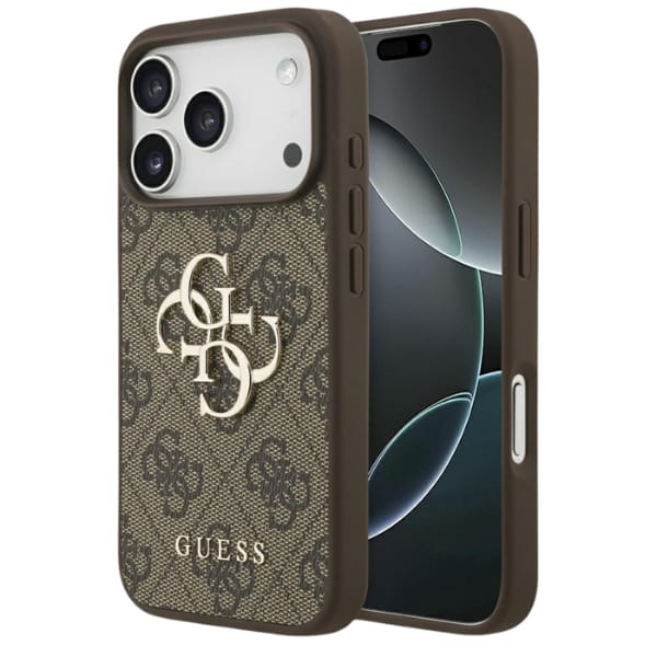Etui Guess 4G Big Logo do iPhone 17 Pro  brązowy