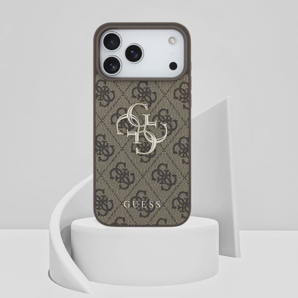 Etui Guess 4G Big Logo do iPhone 17 Pro  Max brązowy
